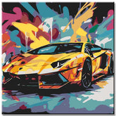 Graffiti Lamborghini Paint by Numbers